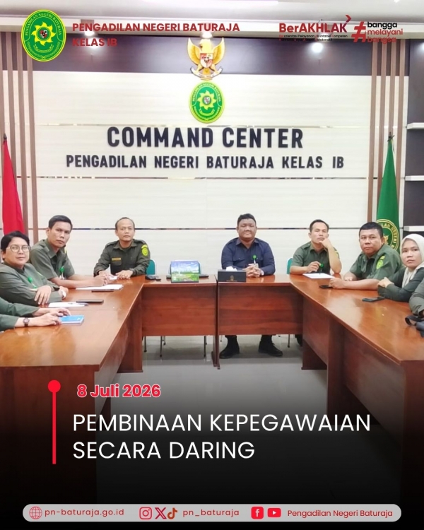 Mengikuti Pembinaan Kepegawaian secara daring