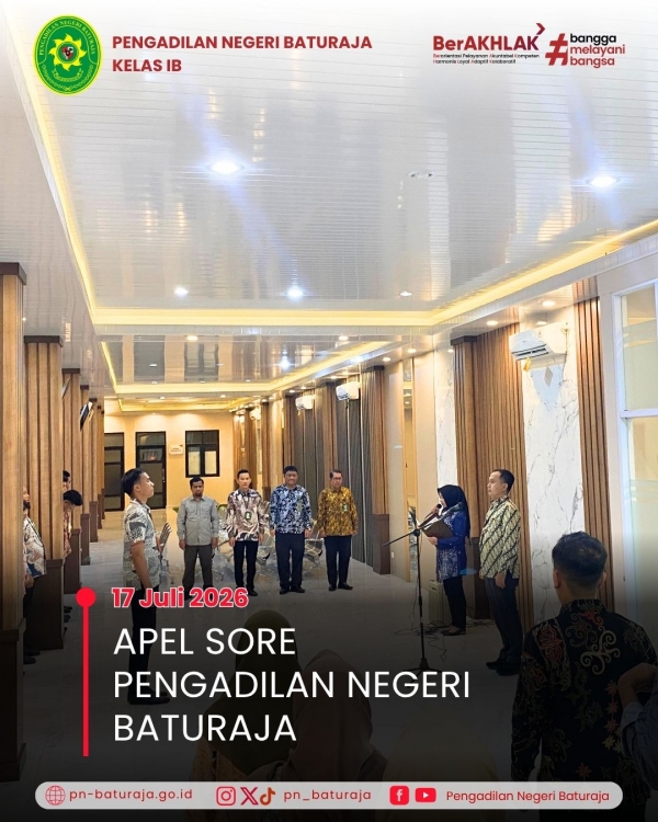 Apel Sore 17 Juli 2026