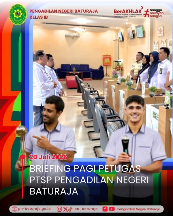 Briefing Petugas PTSP 20 Juli 2026